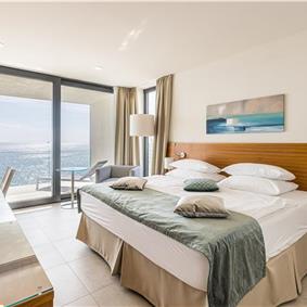 3 x 5 bedroom seafront villa with heated infinity pool near Rogoznica, sleeps 10